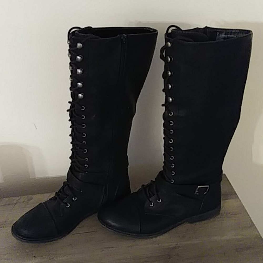 Women's Lace Up Boots -Size 9.5